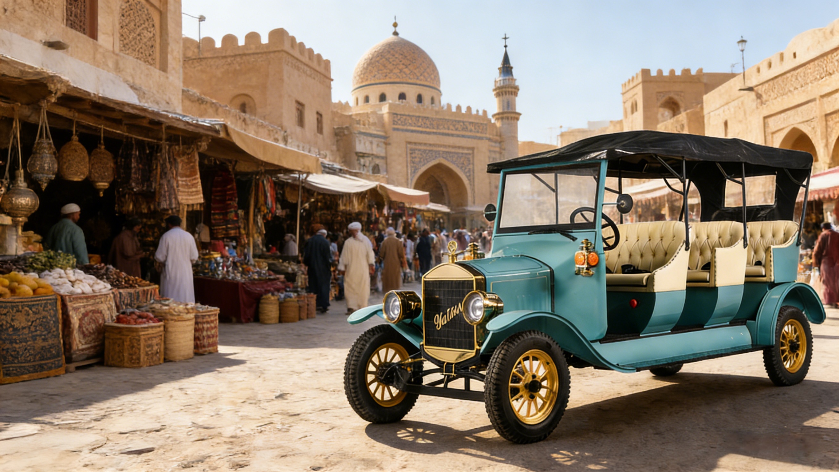 Классическая ретро тележка для гольфа (2)