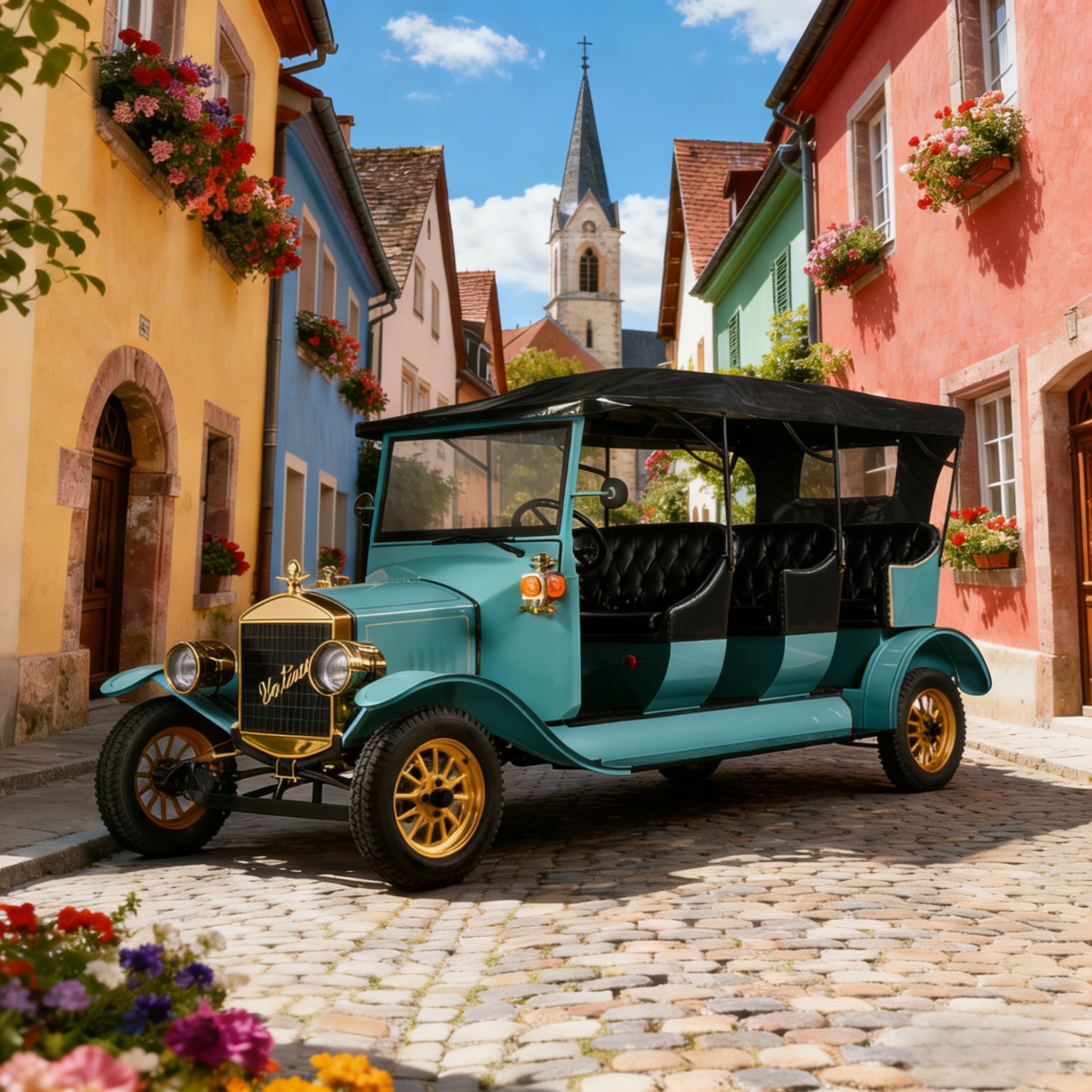 Ретро-электрический экскурсионный автомобиль YATIAN, элитный винтажный кабриолет на заказ для живописных мест, усадеб и курортов