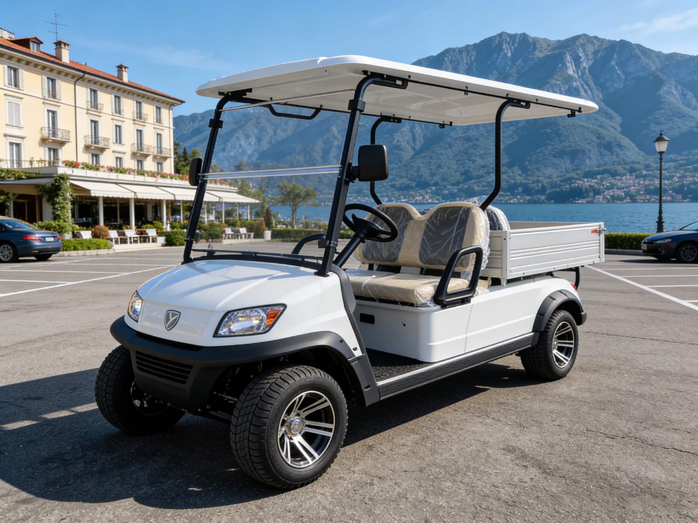 2-местная гольф-кар с грузовым отсеком (6)