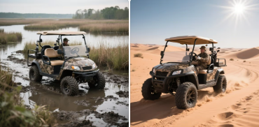 Типы местности, подходящие для электрических охотничьих гольф -тележек