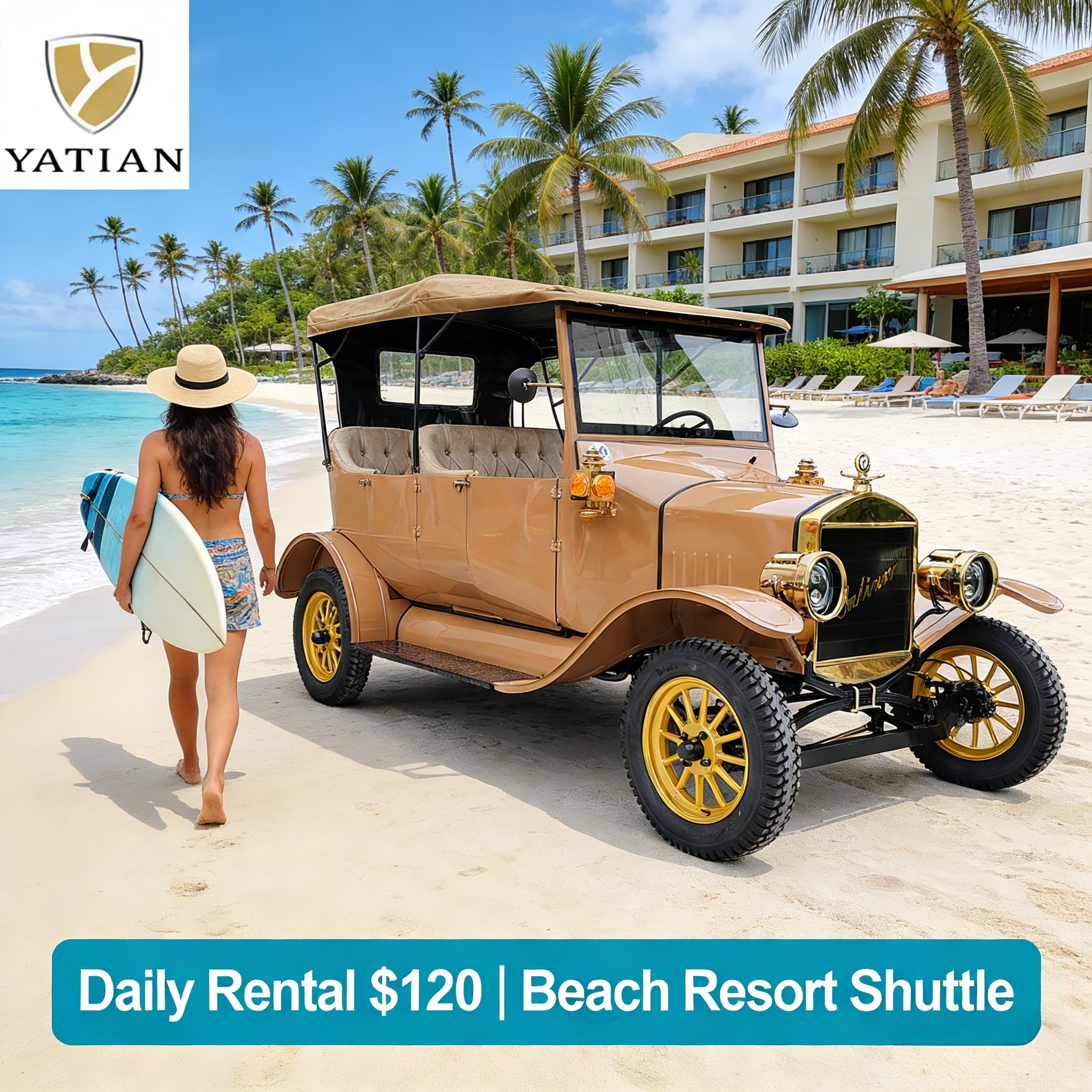 Коммерческий ретро-электромобиль Yatian (4)