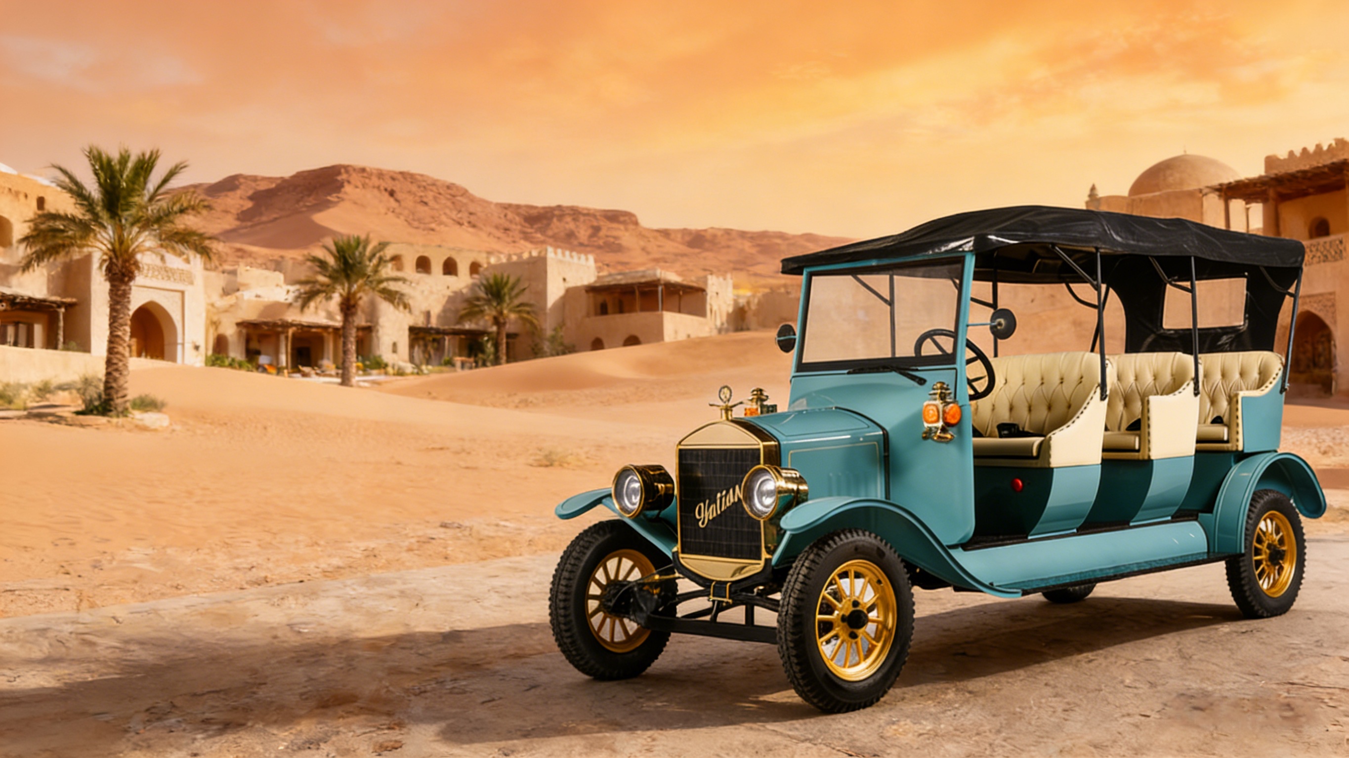 Классическая ретро тележка для гольфа (1)