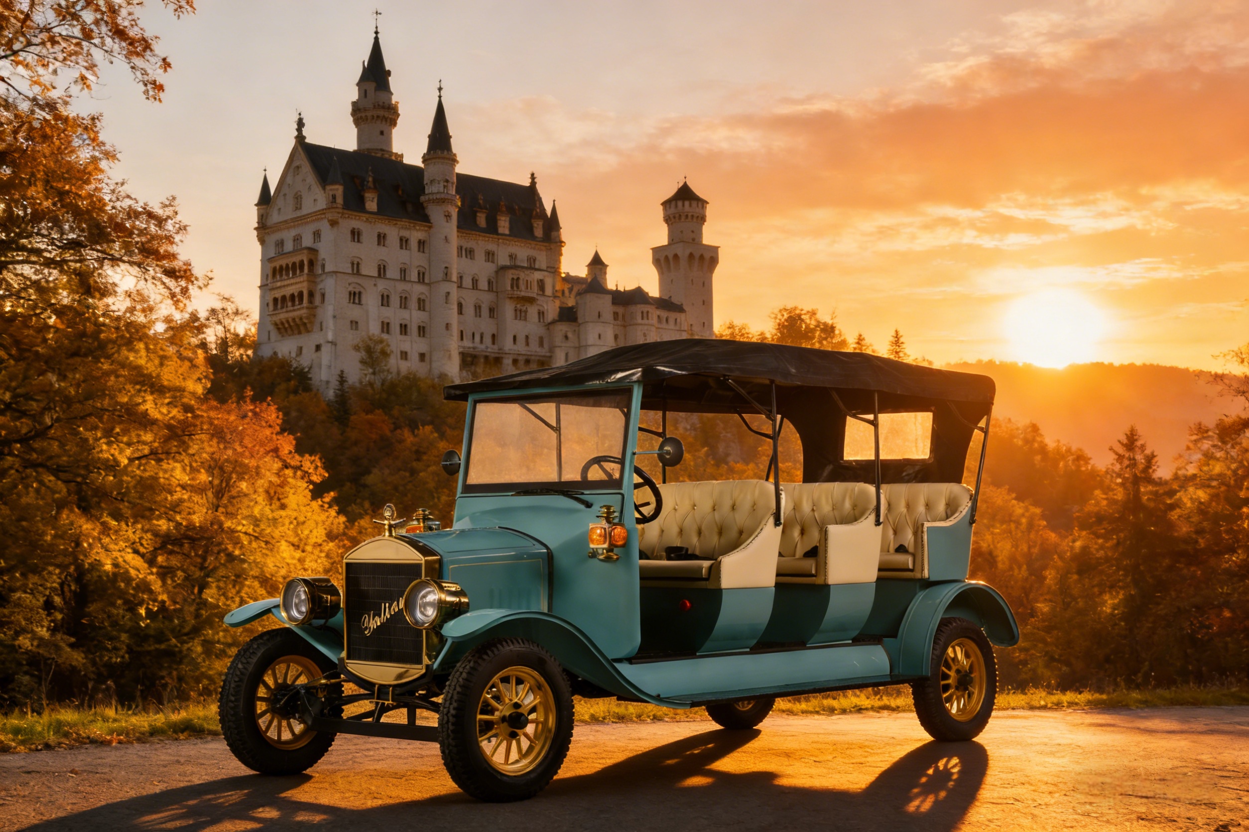 Ретро-электрический экскурсионный автомобиль YATIAN, элитный винтажный кабриолет на заказ для живописных мест, усадеб и курортов