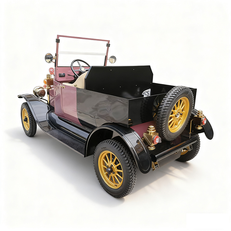 Ретро-электрический грузовик для доставки на короткие расстояния, стильный грузовой автомобиль для курортов и парков