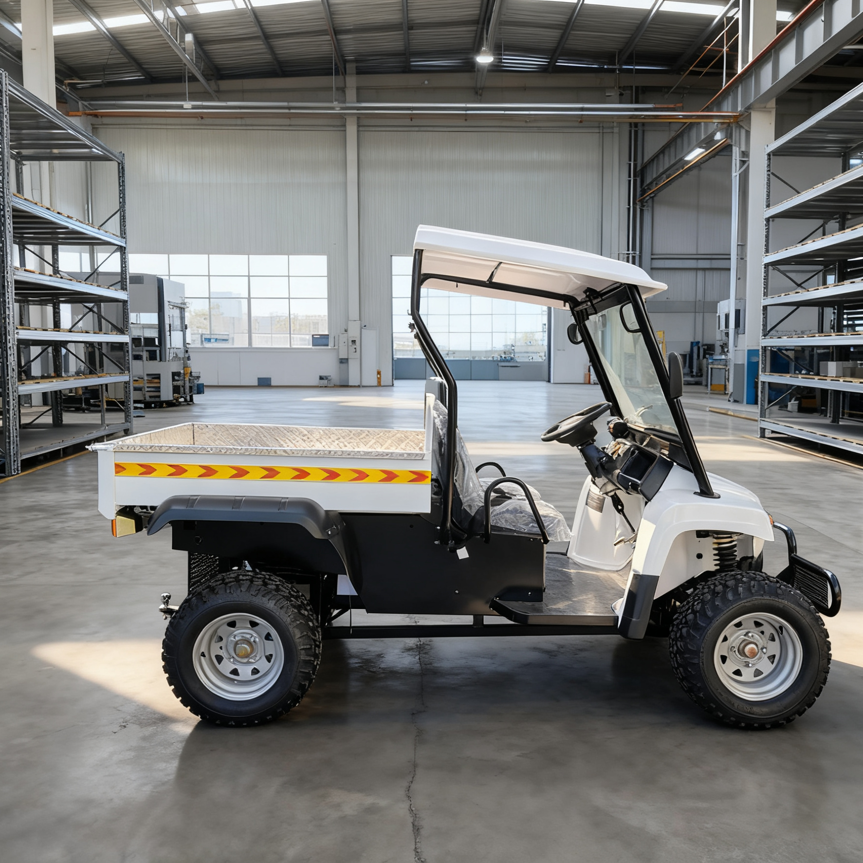 Электрический лесовоз с нулевым уровнем выбросов и прочным промышленным шасси. 