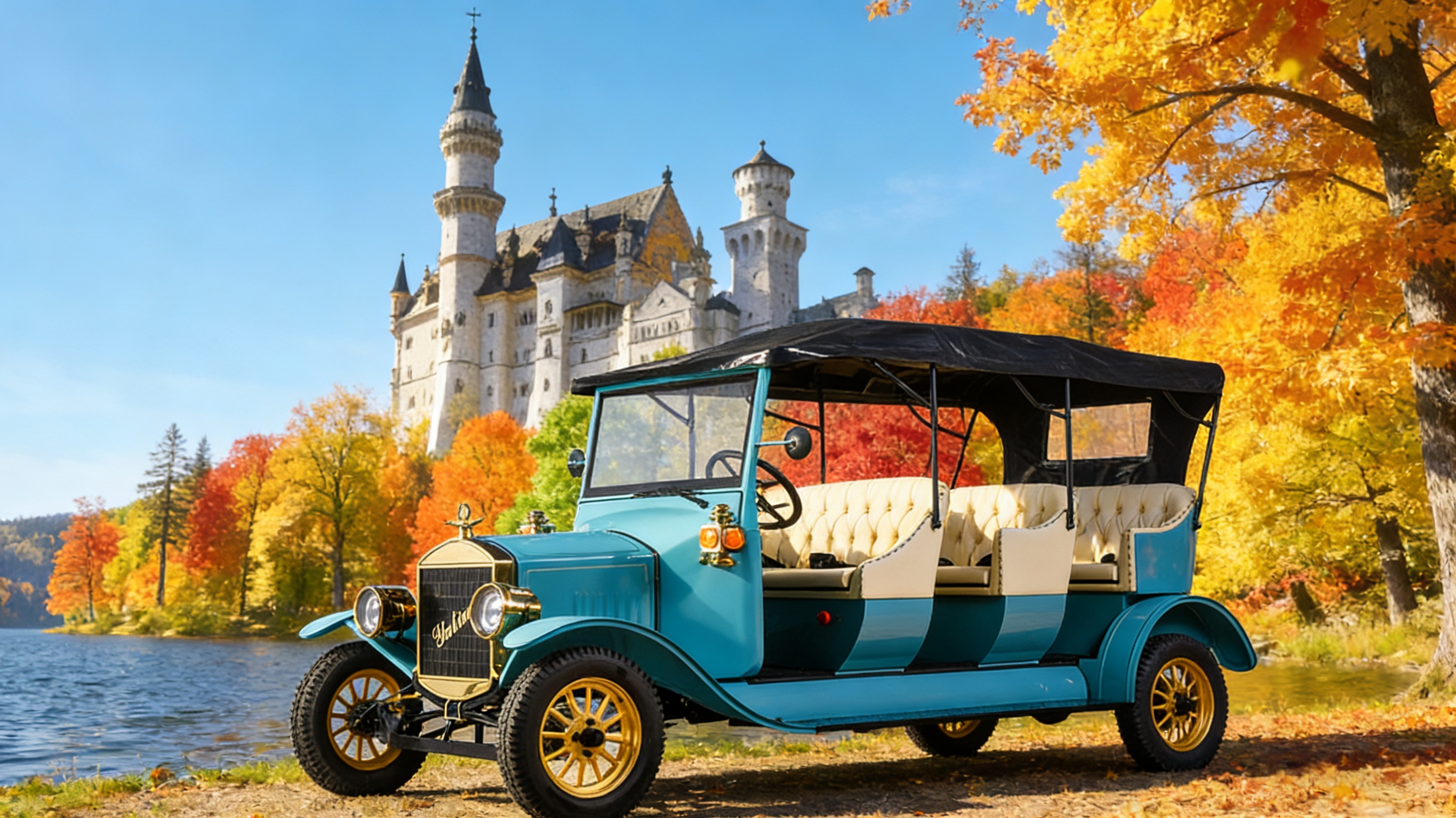 Ретро-электрический экскурсионный автомобиль YATIAN, элитный винтажный кабриолет на заказ для живописных мест, усадеб и курортов