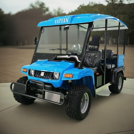 Электрический патрульный автомобиль Yatian с сиреной и световой панелью для служб безопасности и правоохранительных органов