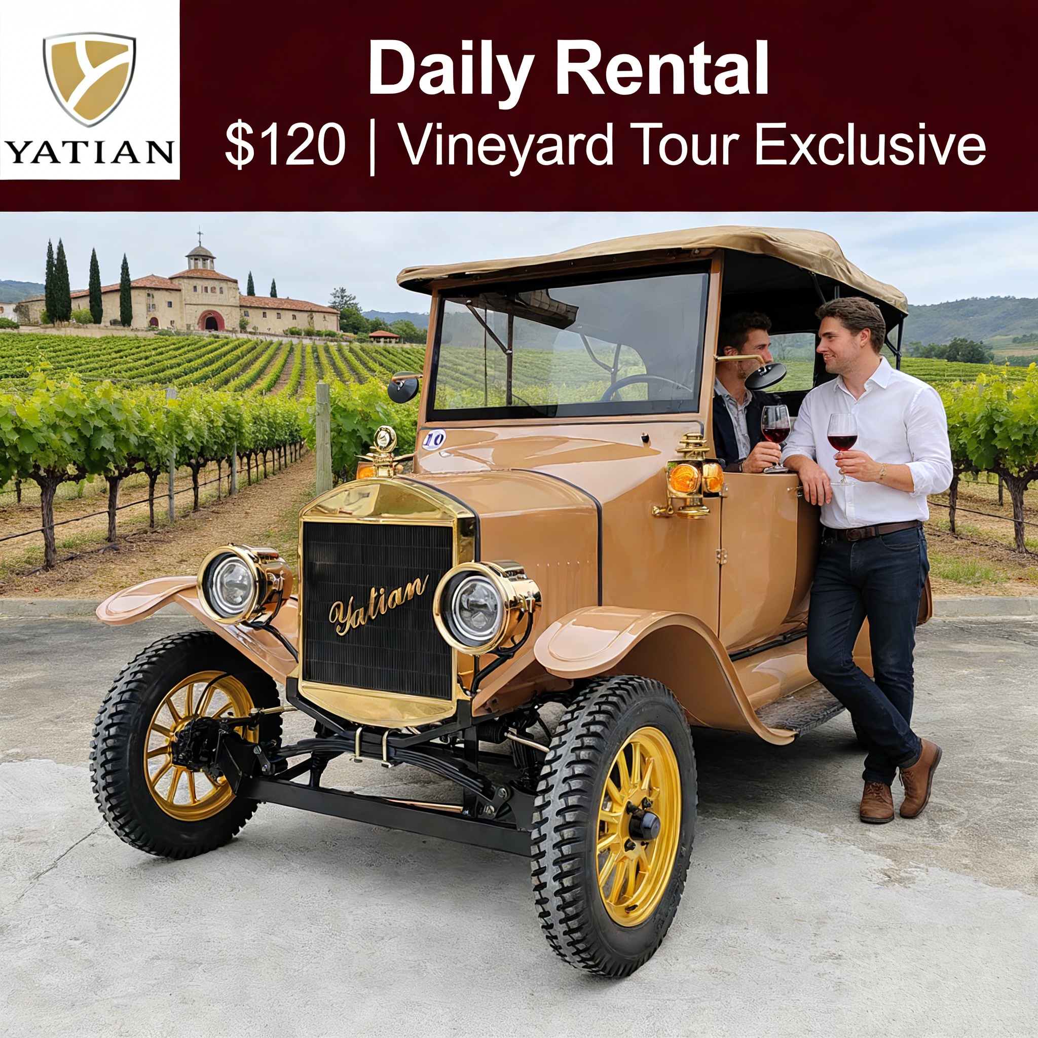 Коммерческий ретро-электромобиль Yatian (2)