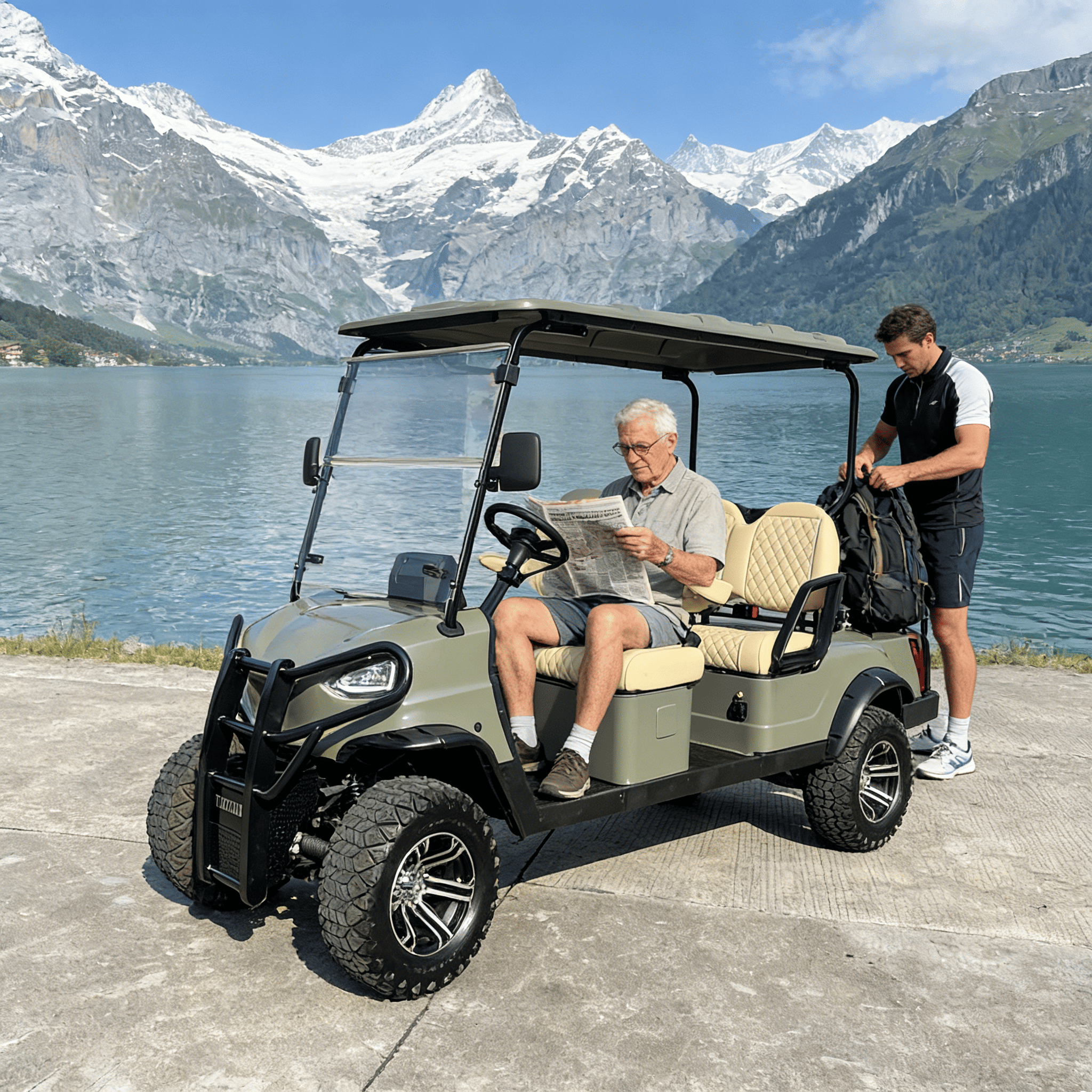 YATIAN GQ04Q 4-местный электрический внедорожный охотничий багги