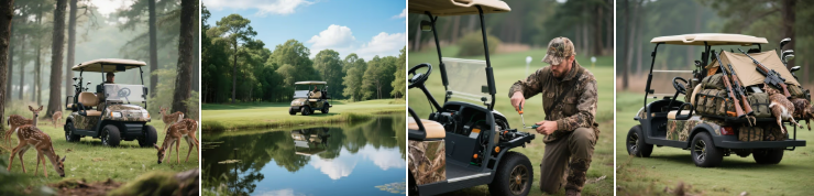 Зачем использовать электрическую тележку для гольфа для охоты