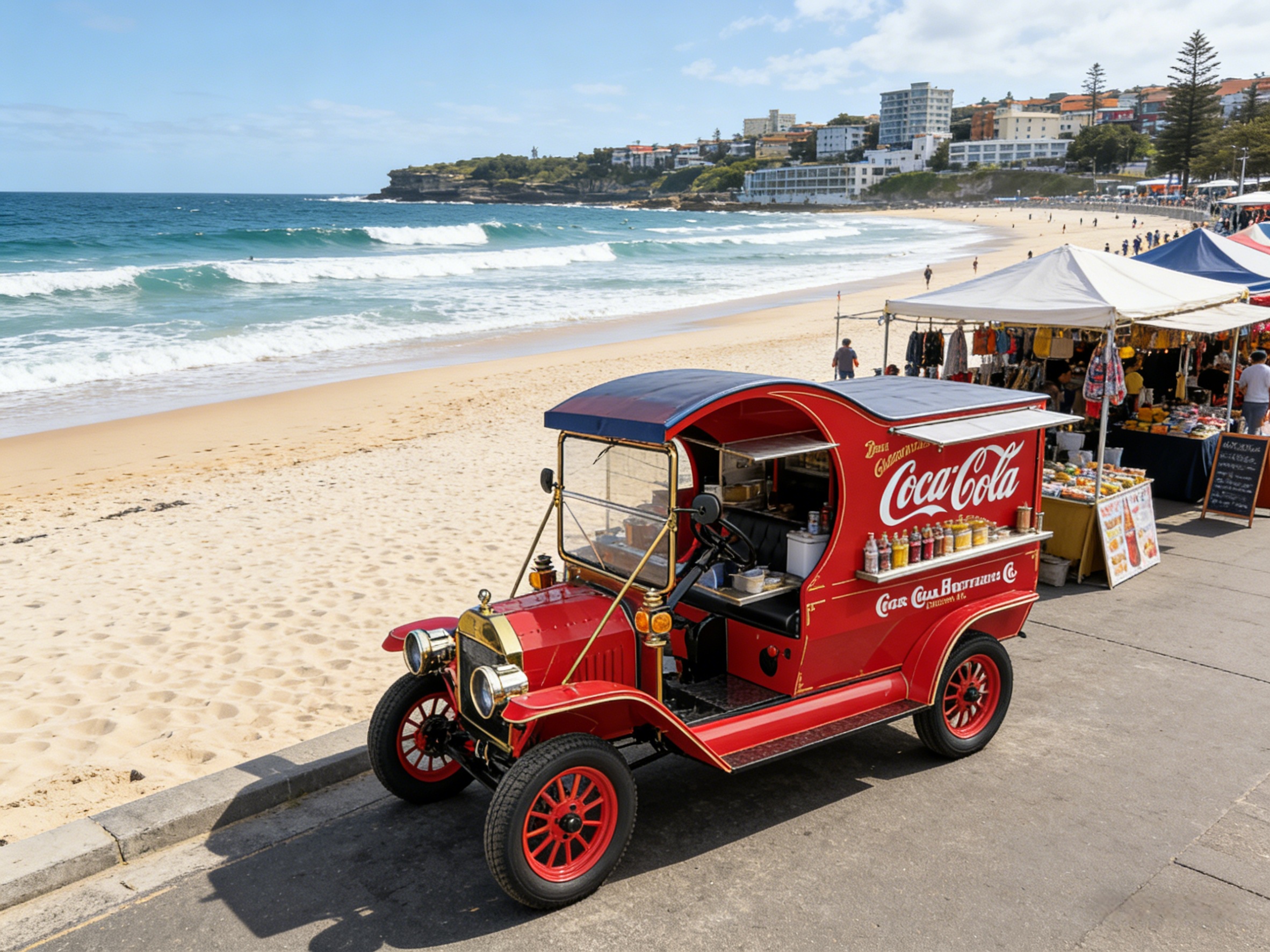 YATIAN Винтажный электрический грузовик Coca-Cola (8)